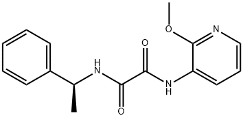 N-(2-methoxypyridin-3-yl)-N'-[(1S)-1-phenylethyl]oxamide Structural