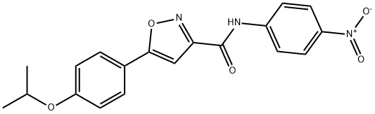 N-(4-nitrophenyl)-5-(4-propan-2-yloxyphenyl)-1,2-oxazole-3-carboxamide Structural