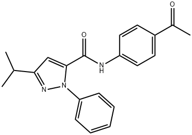 N-(4-acetylphenyl)-2-phenyl-5-propan-2-ylpyrazole-3-carboxamide Structural