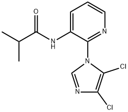 N-[2-(4,5-dichloroimidazol-1-yl)pyridin-3-yl]-2-methylpropanamide Structural