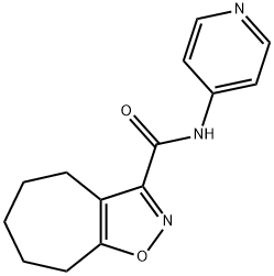 N-pyridin-4-yl-5,6,7,8-tetrahydro-4H-cyclohepta[d][1,2]oxazole-3-carboxamide Structural