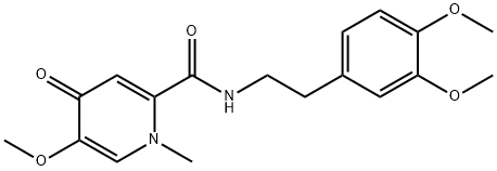 N-[2-(3,4-dimethoxyphenyl)ethyl]-5-methoxy-1-methyl-4-oxopyridine-2-carboxamide Structural