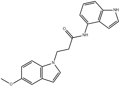 N-(1H-indol-4-yl)-3-(5-methoxyindol-1-yl)propanamide Structural