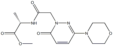 methyl (2S)-2-[[2-(3-morpholin-4-yl-6-oxopyridazin-1-yl)acetyl]amino]propanoate Structural