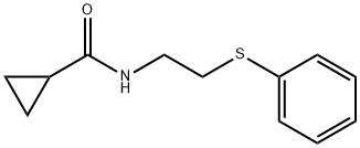 N-(2-phenylsulfanylethyl)cyclopropanecarboxamide Structural
