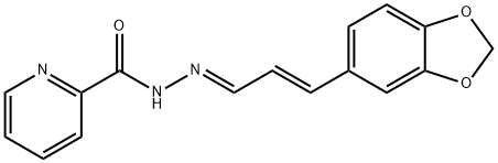 N-[(E)-[(E)-3-(1,3-benzodioxol-5-yl)prop-2-enylidene]amino]pyridine-2-carboxamide Structural