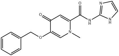 N-(1H-imidazol-2-yl)-1-methyl-4-oxo-5-phenylmethoxypyridine-2-carboxamide Structural