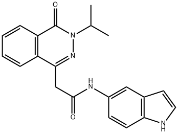 N-(1H-indol-5-yl)-2-(4-oxo-3-propan-2-ylphthalazin-1-yl)acetamide Structural