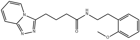 N-[2-(2-methoxyphenyl)ethyl]-4-([1,2,4]triazolo[4,3-a]pyridin-3-yl)butanamide Structural