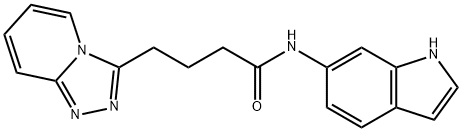 N-(1H-indol-6-yl)-4-([1,2,4]triazolo[4,3-a]pyridin-3-yl)butanamide Structural