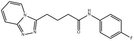 N-(4-fluorophenyl)-4-([1,2,4]triazolo[4,3-a]pyridin-3-yl)butanamide Structural