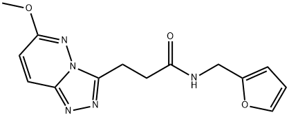 N-(furan-2-ylmethyl)-3-(6-methoxy-[1,2,4]triazolo[4,3-b]pyridazin-3-yl)propanamide Structural