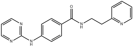 N-(2-pyridin-2-ylethyl)-4-(pyrimidin-2-ylamino)benzamide Structural