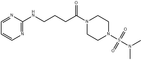 N,N-dimethyl-4-[4-(pyrimidin-2-ylamino)butanoyl]piperazine-1-sulfonamide Structural