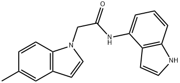 N-(1H-indol-4-yl)-2-(5-methylindol-1-yl)acetamide Structural