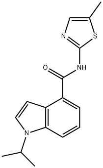 N-(5-methyl-1,3-thiazol-2-yl)-1-propan-2-ylindole-4-carboxamide Structural