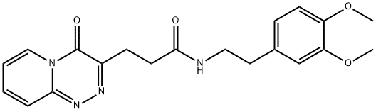 N-[2-(3,4-dimethoxyphenyl)ethyl]-3-(4-oxopyrido[2,1-c][1,2,4]triazin-3-yl)propanamide Structural