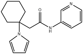 N-pyridin-3-yl-2-(1-pyrrol-1-ylcyclohexyl)acetamide Structural