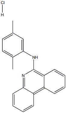 N-(2,5-dimethylphenyl)phenanthridin-6-amine hydrochloride Structural
