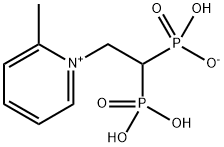 hydroxy-[2-(2-methylpyridin-1-ium-1-yl)-1-phosphonoethyl]phosphinate Structural