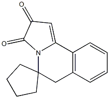 spiro[6H-pyrrolo[2,1-a]isoquinoline-5,1'-cyclopentane]-2,3-dione Structural