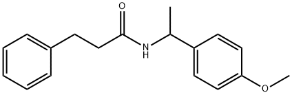N-[1-(4-methoxyphenyl)ethyl]-3-phenylpropanamide Structural