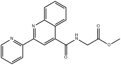 methyl 2-[(2-pyridin-2-ylquinoline-4-carbonyl)amino]acetate Structural