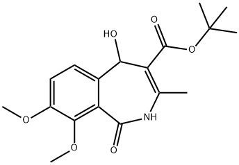 tert-butyl 5-hydroxy-8,9-dimethoxy-3-methyl-1-oxo-2,5-dihydro-2-benzazepine-4-carboxylate Structural