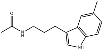 N-[3-(5-methyl-1H-indol-3-yl)propyl]acetamide Structural