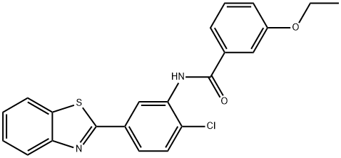 N-[5-(1,3-benzothiazol-2-yl)-2-chlorophenyl]-3-ethoxybenzamide Structural
