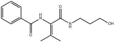 N-[1-(3-hydroxypropylamino)-3-methyl-1-oxobut-2-en-2-yl]benzamide Structural
