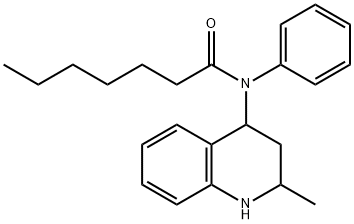 N-(2-methyl-1,2,3,4-tetrahydroquinolin-4-yl)-N-phenylheptanamide Structural