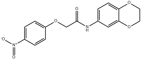 N-(2,3-dihydro-1,4-benzodioxin-6-yl)-2-(4-nitrophenoxy)acetamide Structural