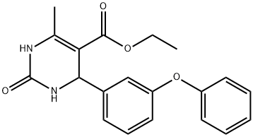 ethyl 6-methyl-2-oxo-4-(3-phenoxyphenyl)-3,4-dihydro-1H-pyrimidine-5-carboxylate Structural