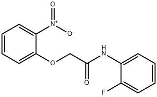 N-(2-fluorophenyl)-2-(2-nitrophenoxy)acetamide Structural