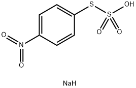 sodium 1-nitro-4-sulfonatosulfanylbenzene Structural