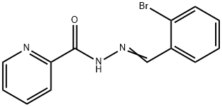 N-[(E)-(2-bromophenyl)methylideneamino]pyridine-2-carboxamide Structural