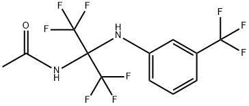 N-[1,1,1,3,3,3-hexafluoro-2-[3-(trifluoromethyl)anilino]propan-2-yl]acetamide Structural