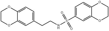 N-[2-(2,3-dihydro-1,4-benzodioxin-6-yl)ethyl]-2,3-dihydro-1,4-benzodioxine-6-sulfonamide Structural