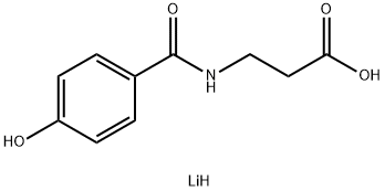 lithium 3-[(4-hydroxybenzoyl)amino]propanoate Structural