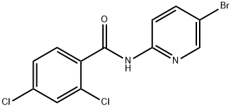 N-(5-bromopyridin-2-yl)-2,4-dichlorobenzamide Structural