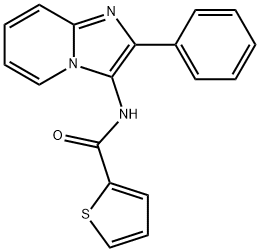 N-(2-phenylimidazo[1,2-a]pyridin-3-yl)thiophene-2-carboxamide Structural