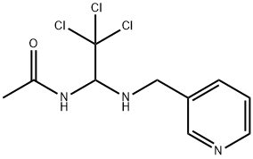 N-[2,2,2-trichloro-1-(pyridin-3-ylmethylamino)ethyl]acetamide Structural