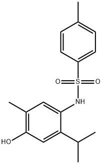 N-(4-hydroxy-5-methyl-2-propan-2-ylphenyl)-4-methylbenzenesulfonamide Structural