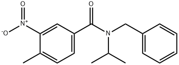 N-benzyl-4-methyl-3-nitro-N-propan-2-ylbenzamide Structural