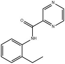 N-(2-ethylphenyl)pyrazine-2-carboxamide Structural