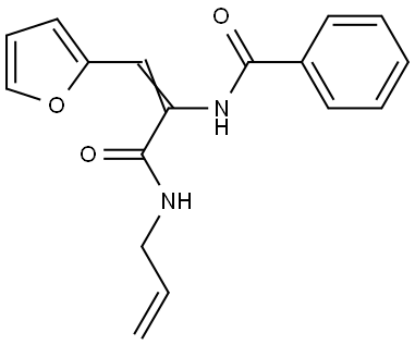 N-[(E)-1-(furan-2-yl)-3-oxo-3-(prop-2-enylamino)prop-1-en-2-yl]benzamide Structural