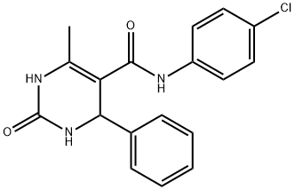 N-(4-chlorophenyl)-6-methyl-2-oxo-4-phenyl-3,4-dihydro-1H-pyrimidine-5-carboxamide Structural