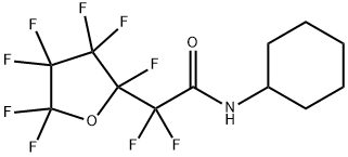 N-cyclohexyl-2,2-difluoro-2-(2,3,3,4,4,5,5-heptafluorooxolan-2-yl)acetamide Structural