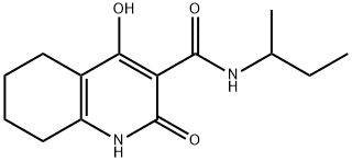 N-butan-2-yl-4-hydroxy-2-oxo-5,6,7,8-tetrahydro-1H-quinoline-3-carboxamide Structural